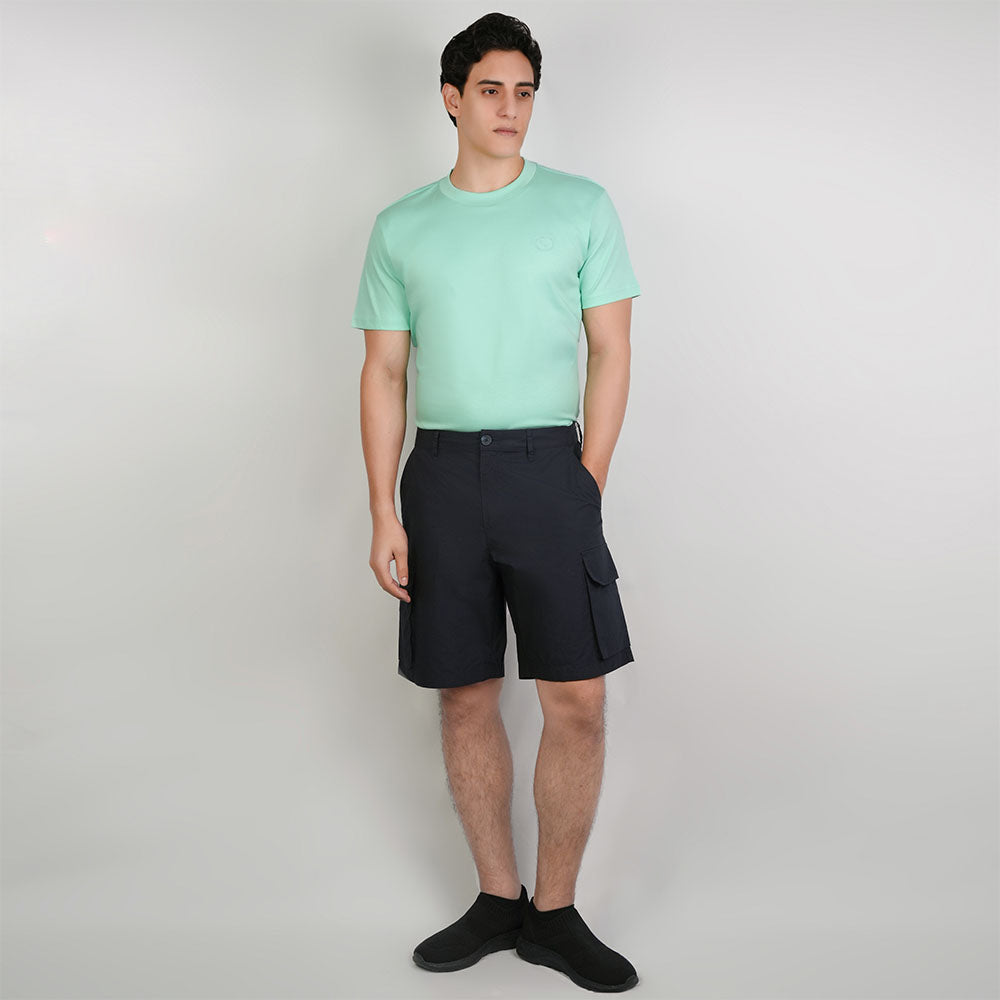 Men Relaxed Cotton Poplin Bermuda Shorts