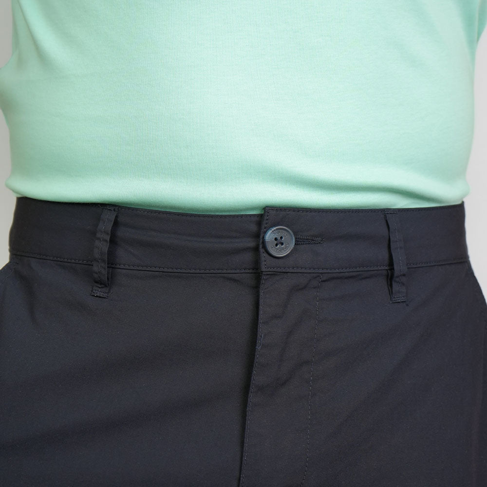 Men Relaxed Cotton Poplin Bermuda Shorts