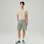 Men Relaxed Cotton Poplin Bermuda Shorts