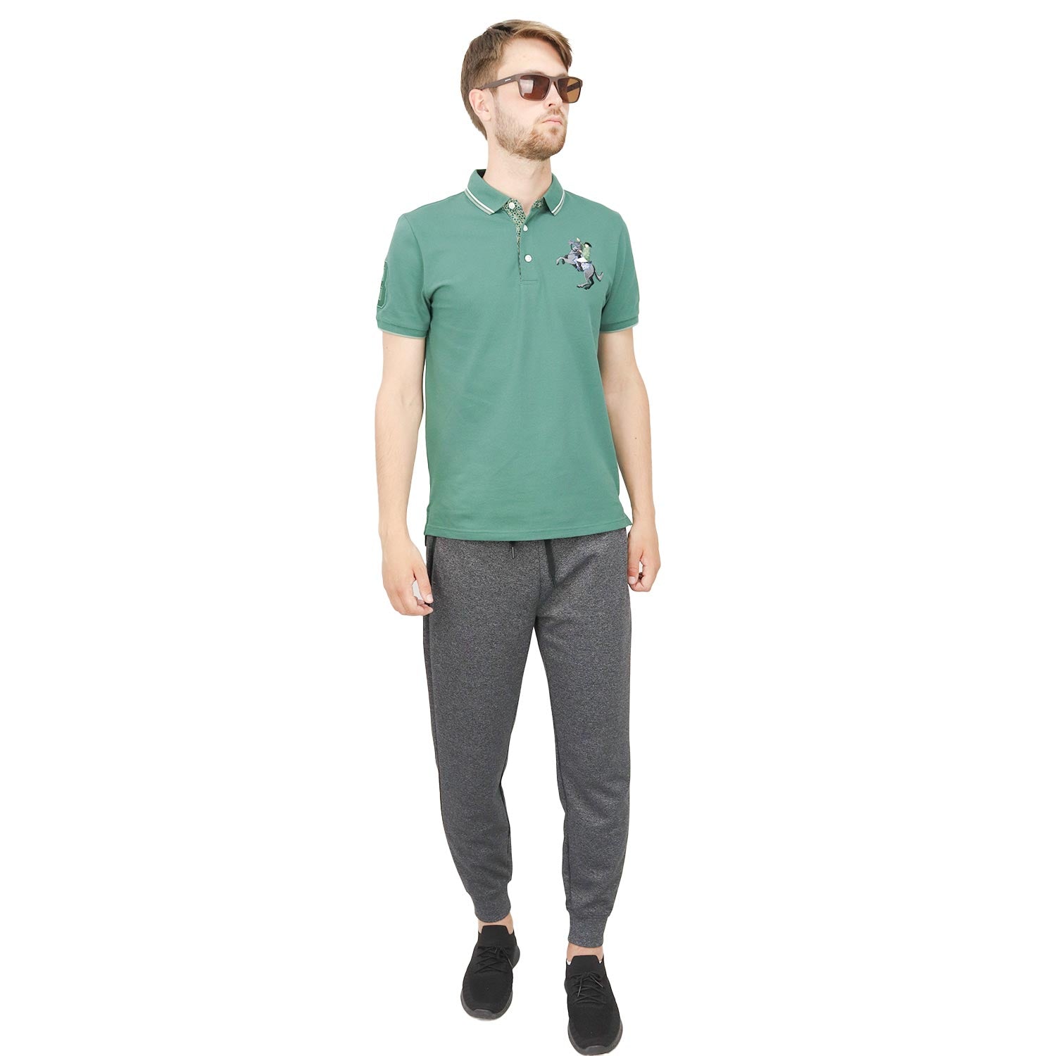 Giordano Men's Double Knit Jogger-Black