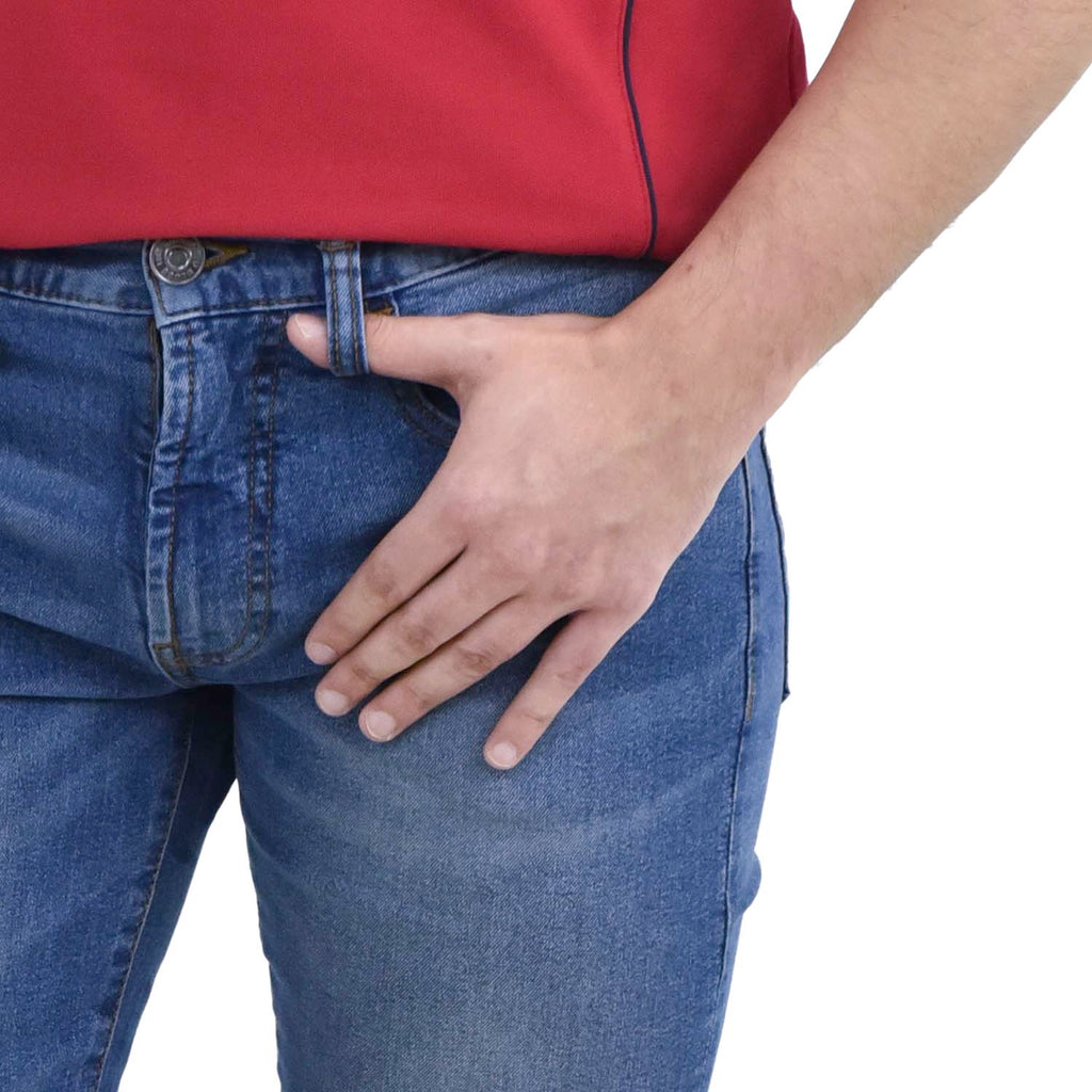 Men's Skinny Tapered Denim Jeans