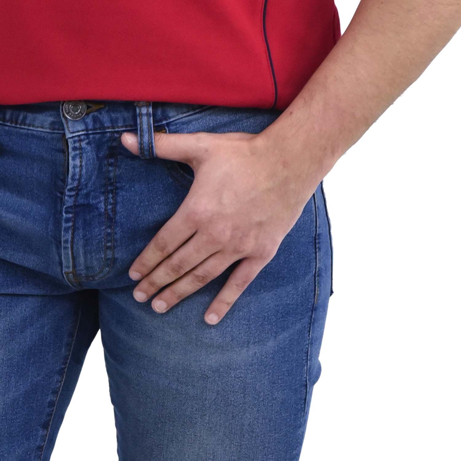 Men's Skinny Tapered Denim Jeans