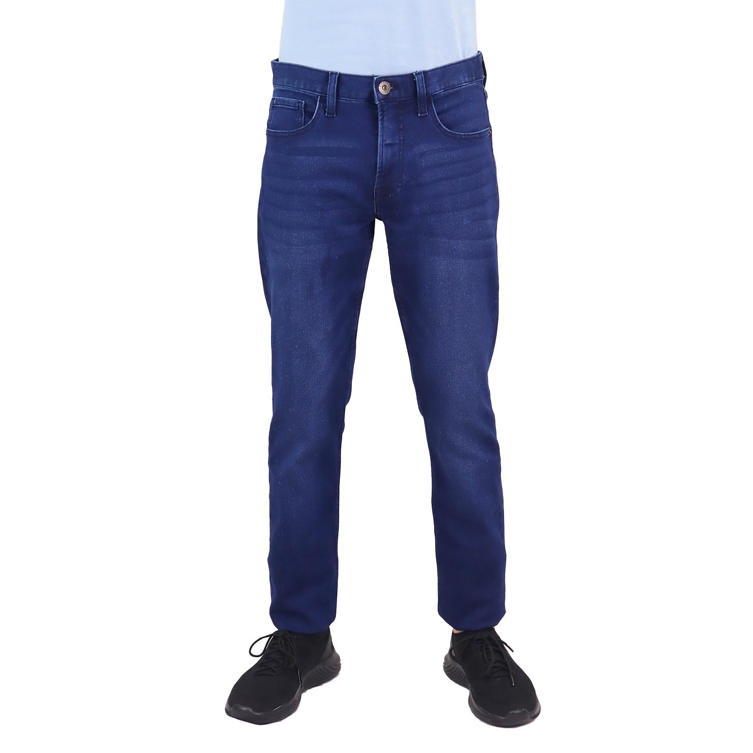 Giordano Men's Skinny Low Rise Denim Jeans-Blue