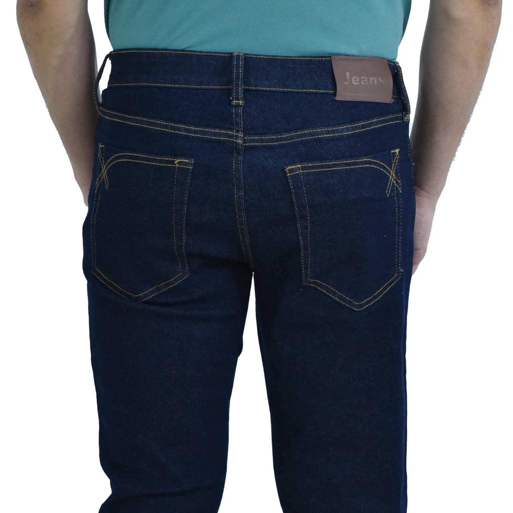 Men's Slim Tapered Jeans: Low Rise, Denim Stretch