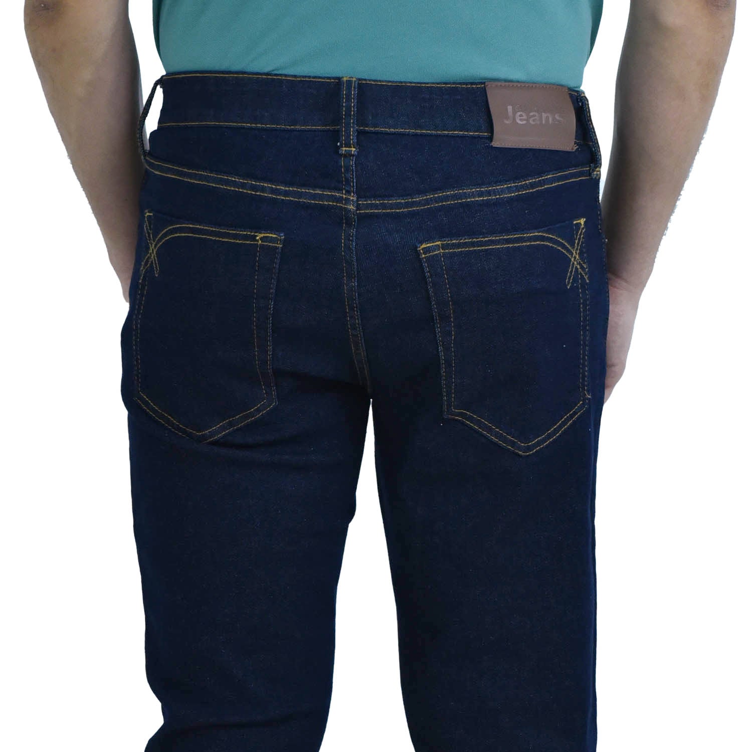 Men's Slim Tapered Jeans: Low Rise, Denim Stretch