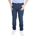Men's Slim Tapered Jeans: Low Rise, Denim Stretch