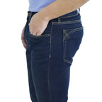 Men's Slim Tapered Jeans: Low Rise, Denim Stretch