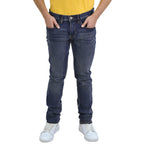 Men's Slim Tapered Jeans: Low Rise, Denim Stretch