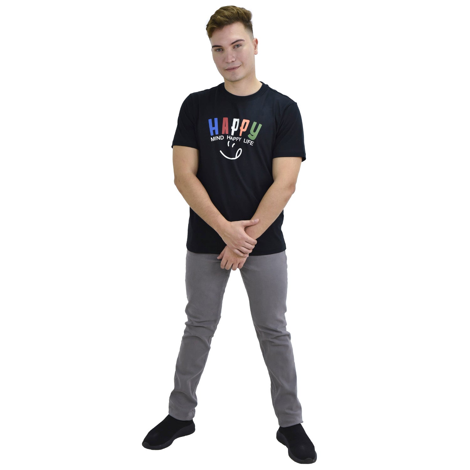 بنطلون جينز رجالي ضيق مدبب: خصر منخفض، قماش دينم مطاطي