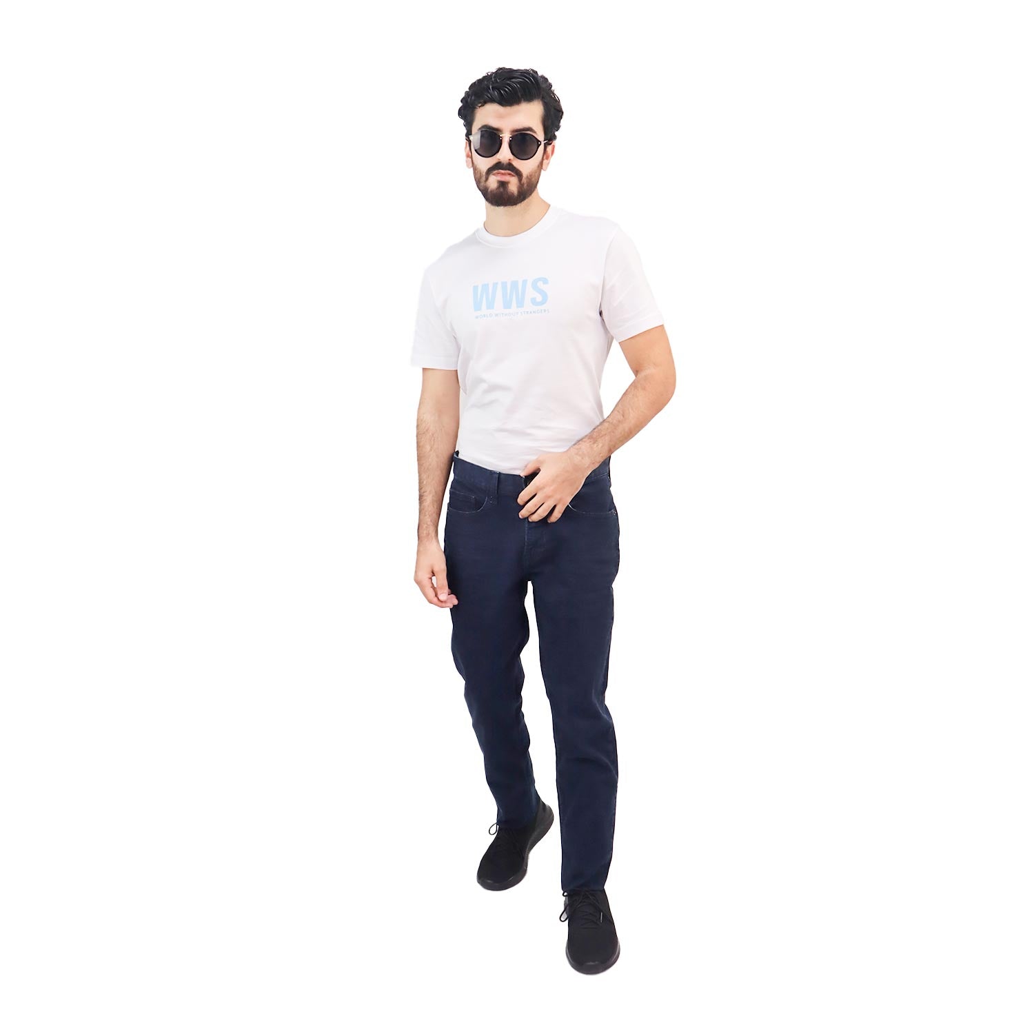 بنطلون جينز رجالي ضيق ومدبب