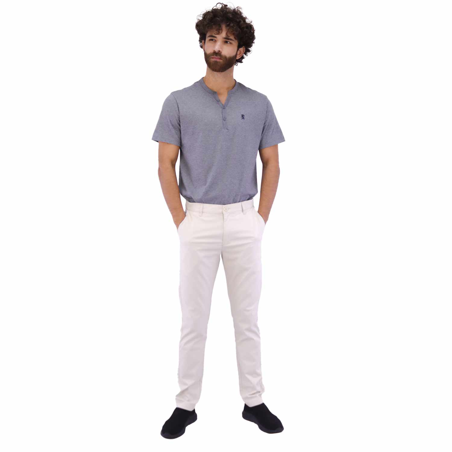 Men's Mid-Rise Twill Pants (180° Waistband)