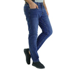 Giordano Men's Stretch Denim Skinny Tapered Jeans-Blue