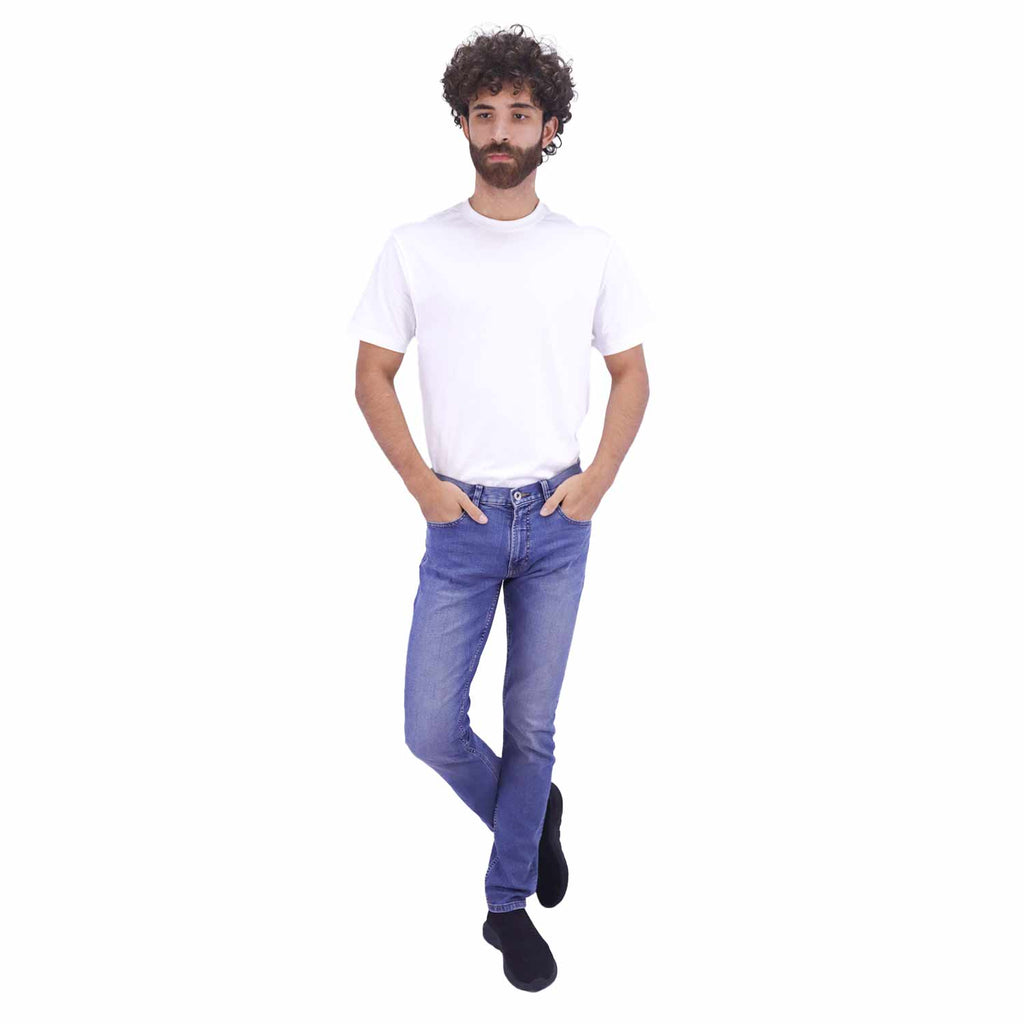 Men's Denim Low Rise Skinny Tapered Fit Jeans