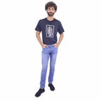 Men's Cotton Spandex Denim Low Rise Skinny Tapered Fit Jeans