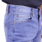 Men's Cotton Spandex Denim Low Rise Skinny Tapered Fit Jeans