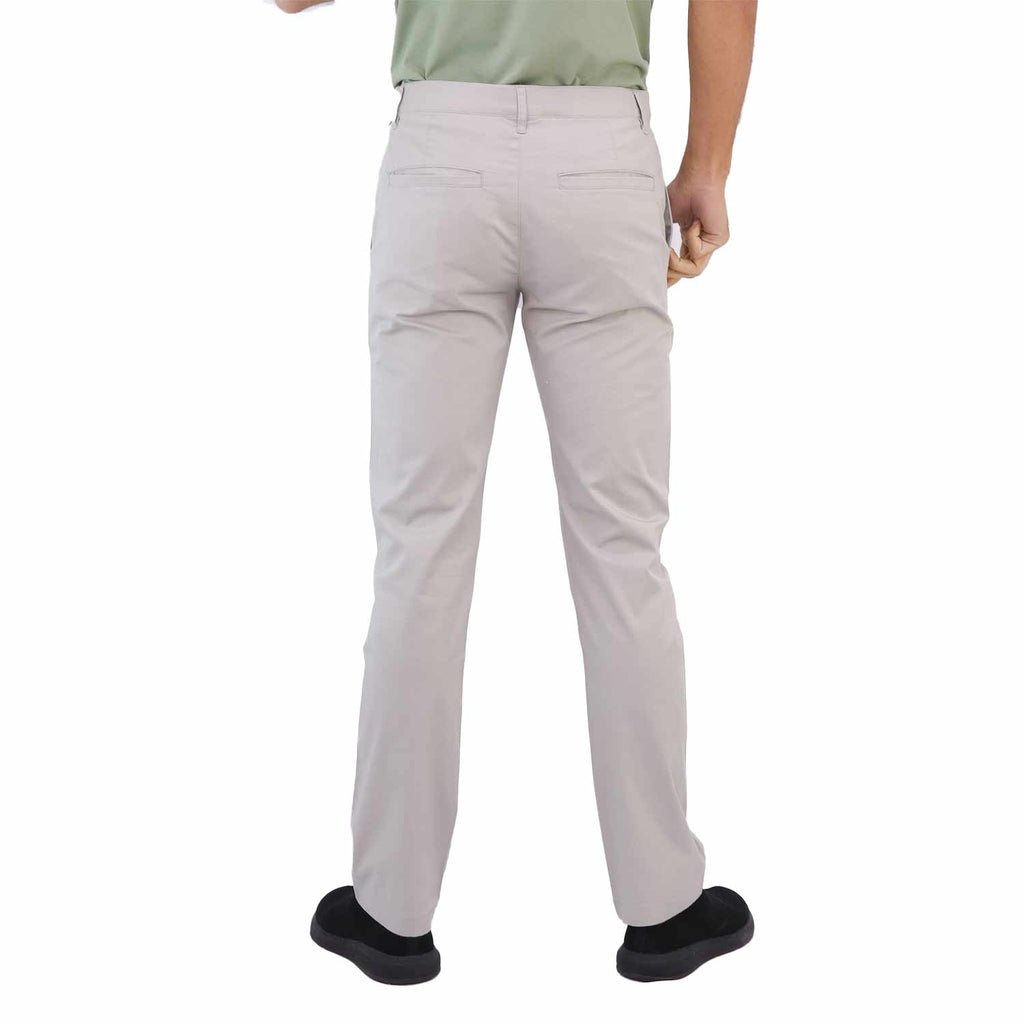 Men's Slim Fit Easy Care Khaki Pants In Cotton Twill Blend