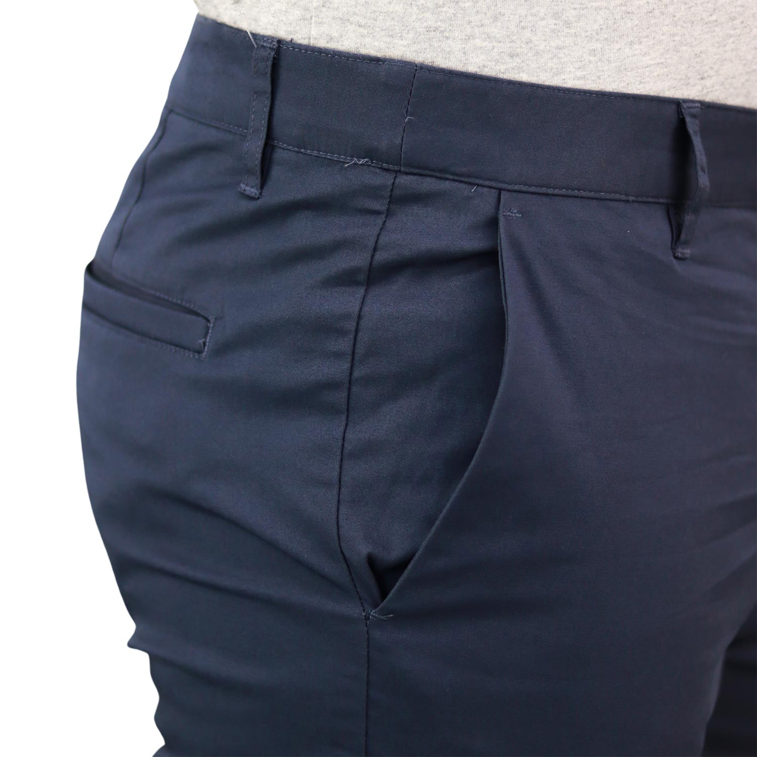 Men's Slim Fit Easy Care Khaki Pants In Cotton Twill Blend