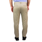 Men's Slim Fit Easy Care Khaki Pants In Cotton Twill Blend