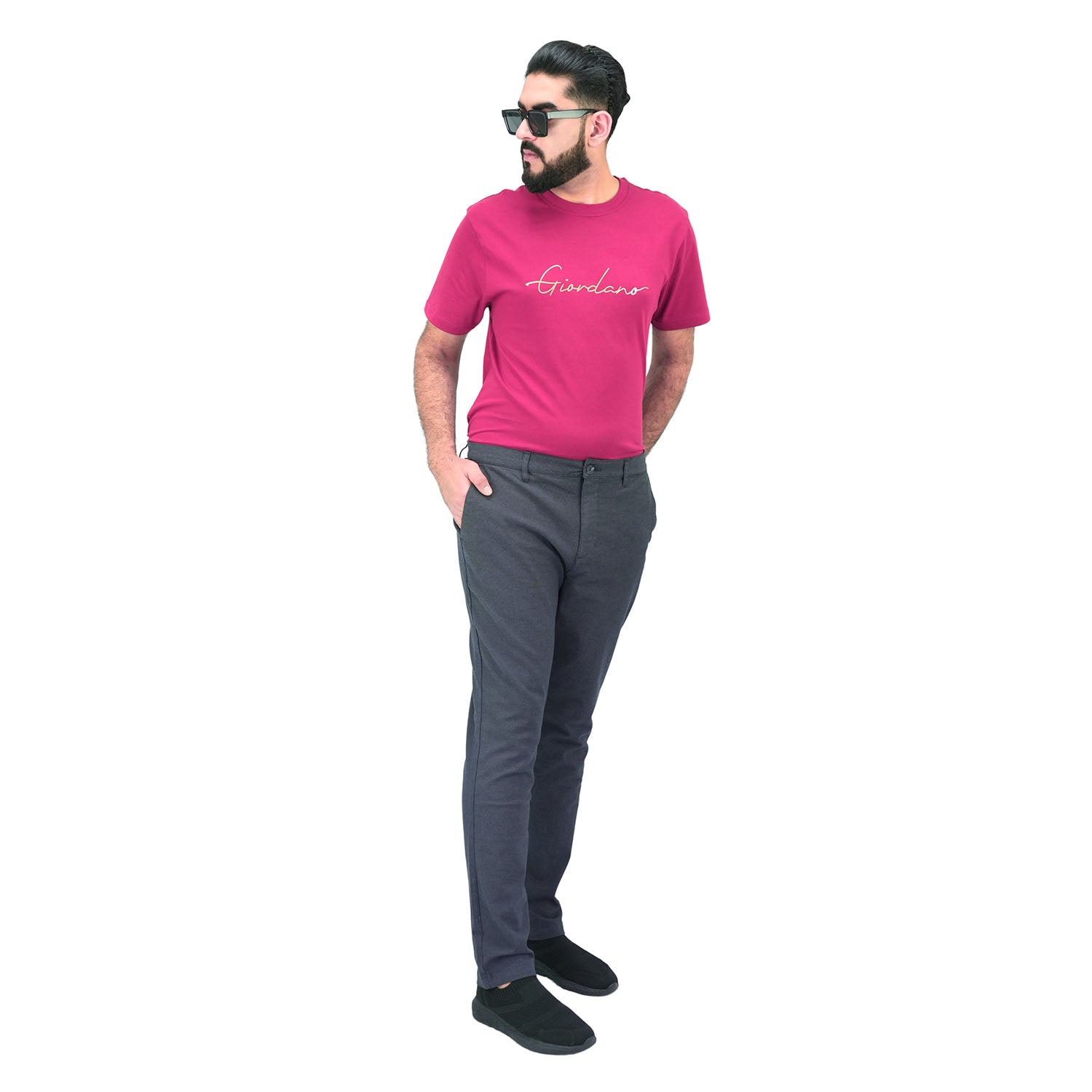 بنطلون كاكي سهل العناية للرجال