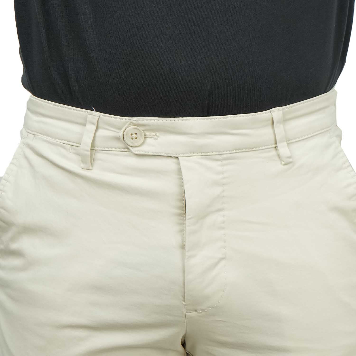 Men's Low-Rise Slim Fit Cotton Twill Khakis
