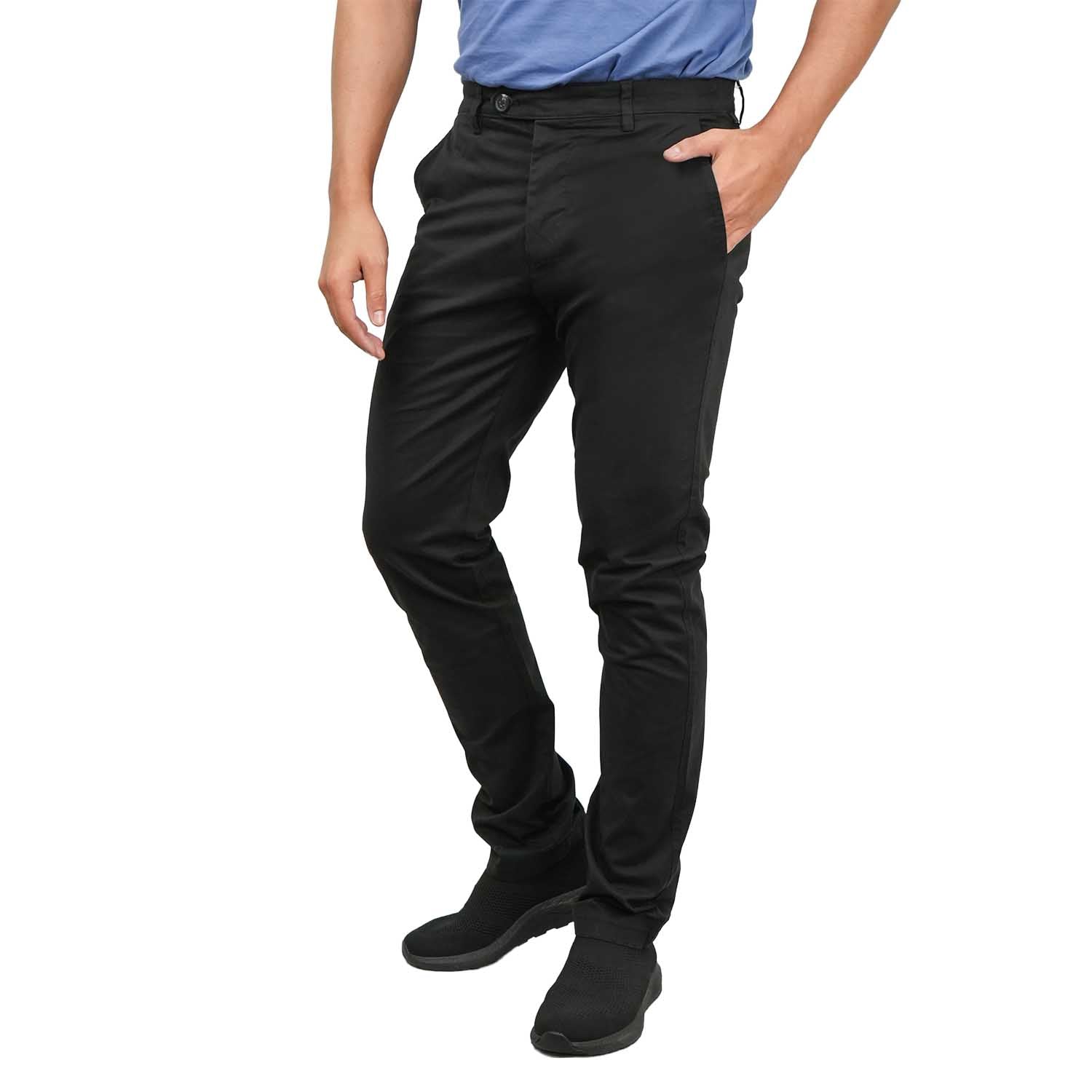 Men's Cotton Spandex Twill  Slim Fit Khakis
