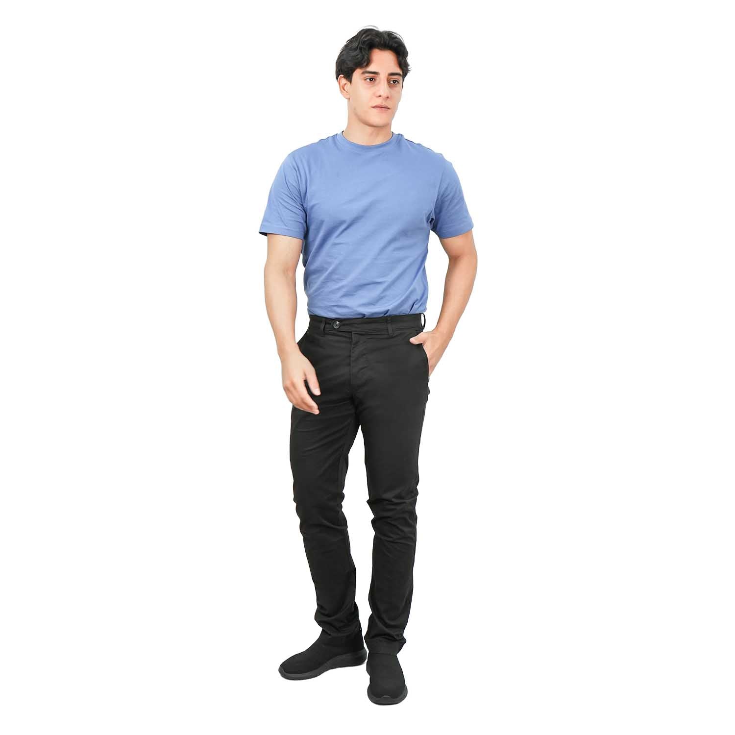 Men's Cotton Spandex Twill  Slim Fit Khakis