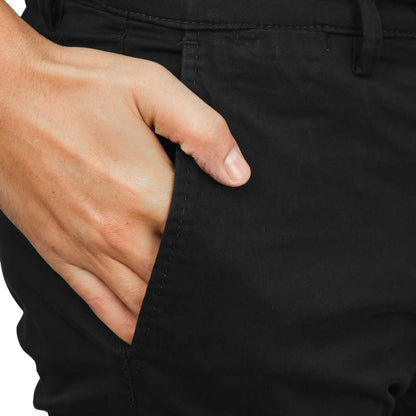 Men's Cotton Spandex Twill  Slim Fit Khakis