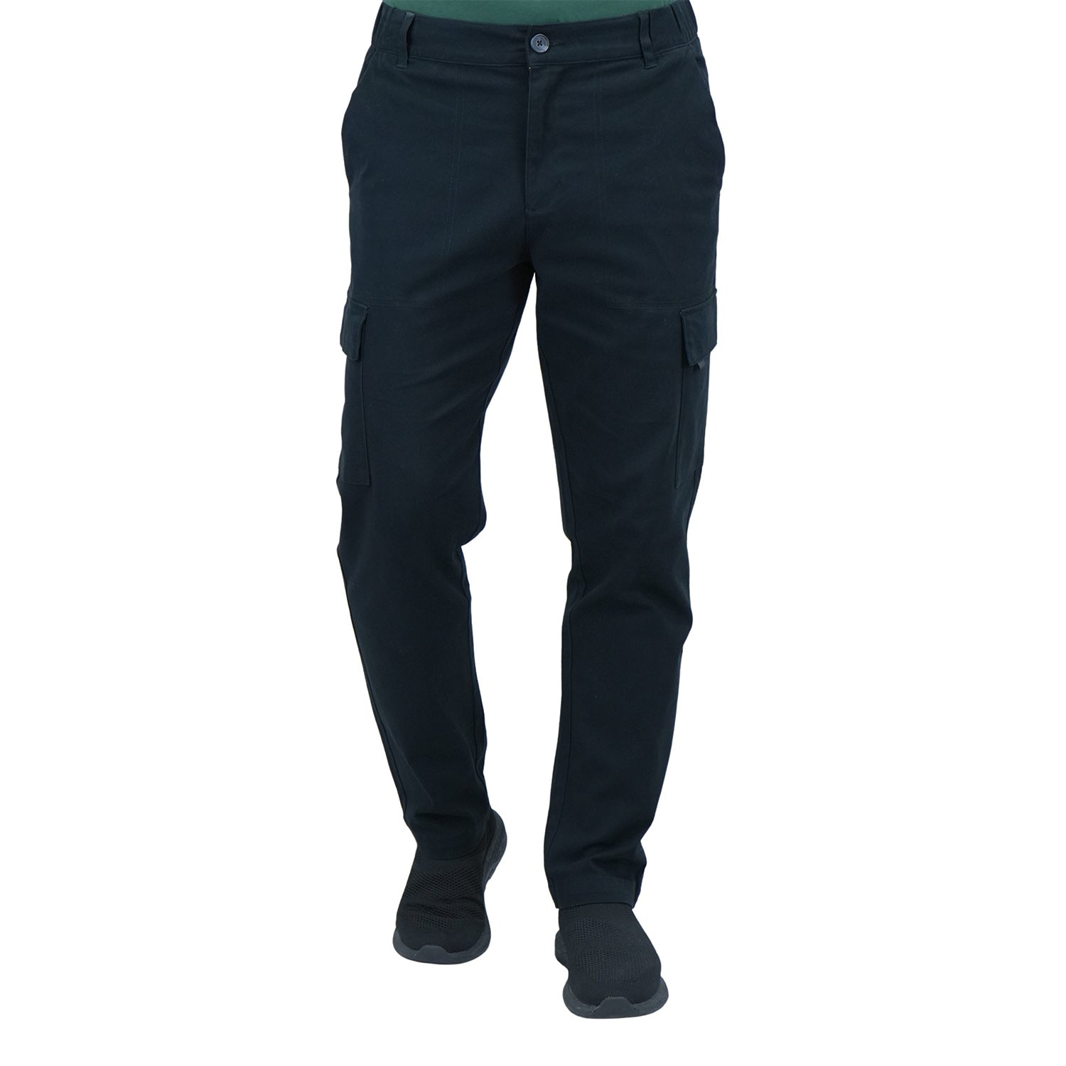 Giordano Men's Stretch Twill Cargo Pants-Black