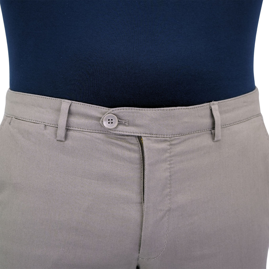 Men's Cotton Spandex Twill Low Rise Slim Fit Khakis