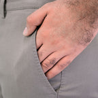 Men's Cotton Spandex Twill Low Rise Slim Fit Khakis