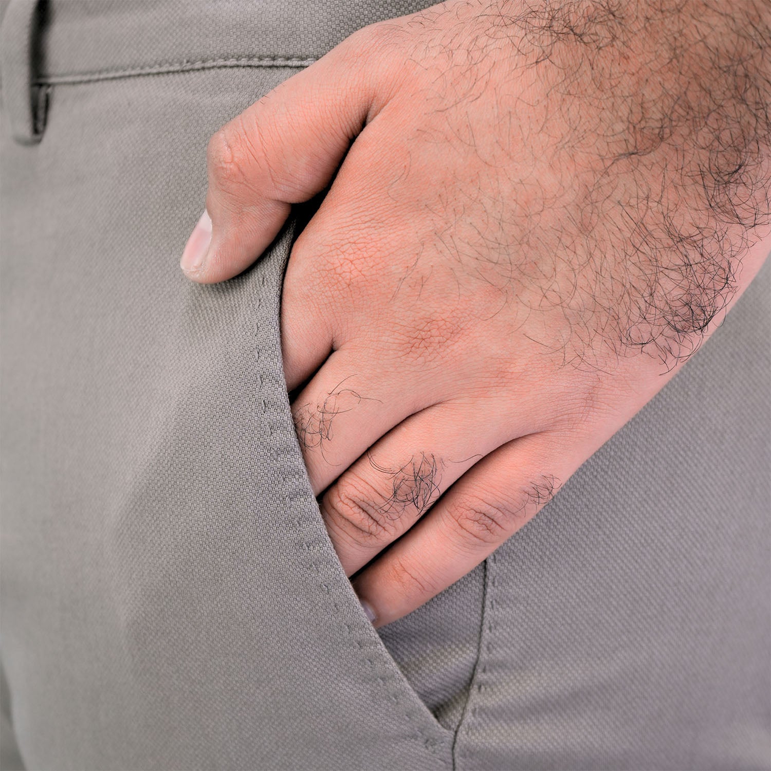 Men's Cotton Spandex Twill Low Rise Slim Fit Khakis