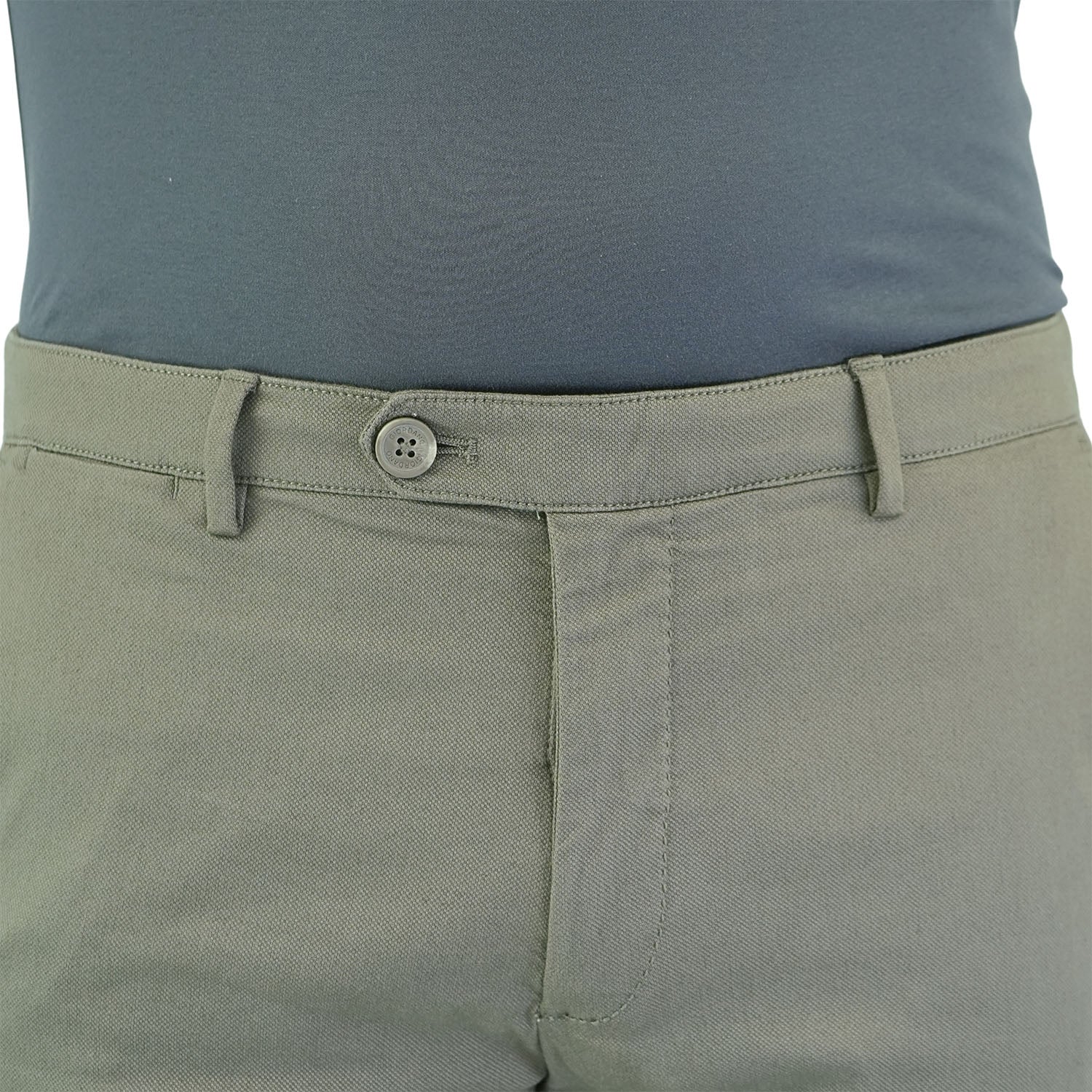 Men's Cotton Spandex Twill Low Rise Slim Fit Khakis