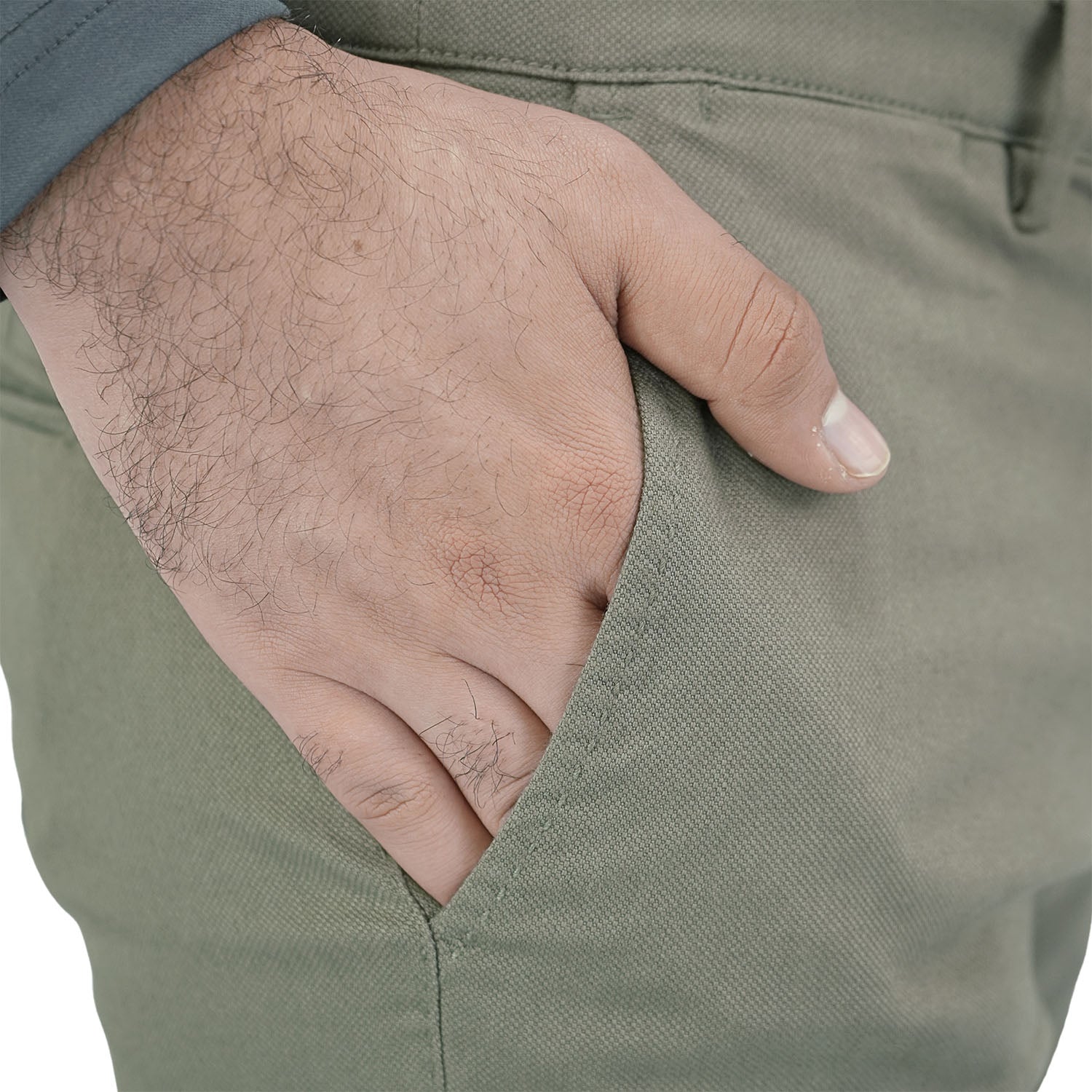 Men's Cotton Spandex Twill Low Rise Slim Fit Khakis