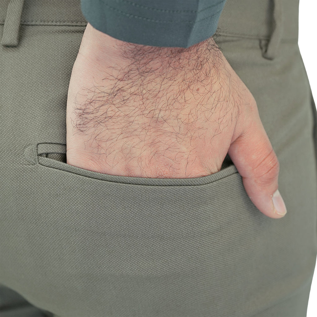 Men's Cotton Spandex Twill Low Rise Slim Fit Khakis