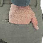Men's Cotton Spandex Twill Low Rise Slim Fit Khakis