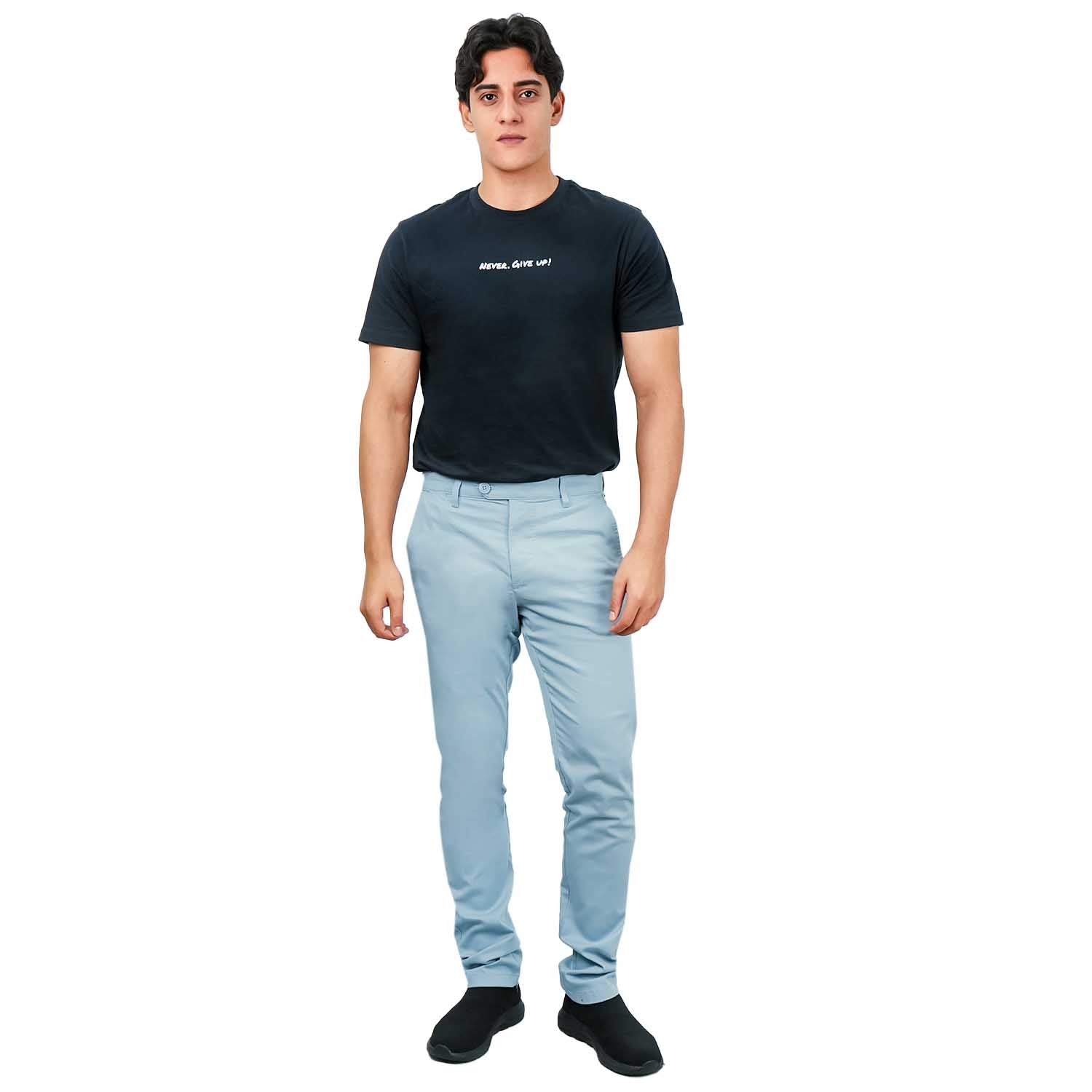 Men's Low Rise Slim Fit Cotton Twill Khakis