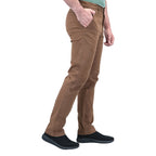 Giordano Men's Stretch Twill Khakis-Brown