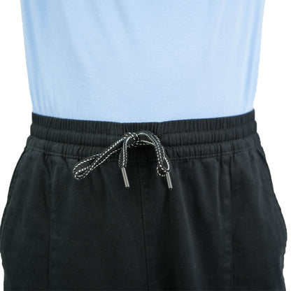 Men's Khaki Pants: Relax Fit, Elastic Waist, Stretch Twill