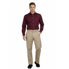 Men’S Relaxed Straight Cotton Stretch Khaki Pants