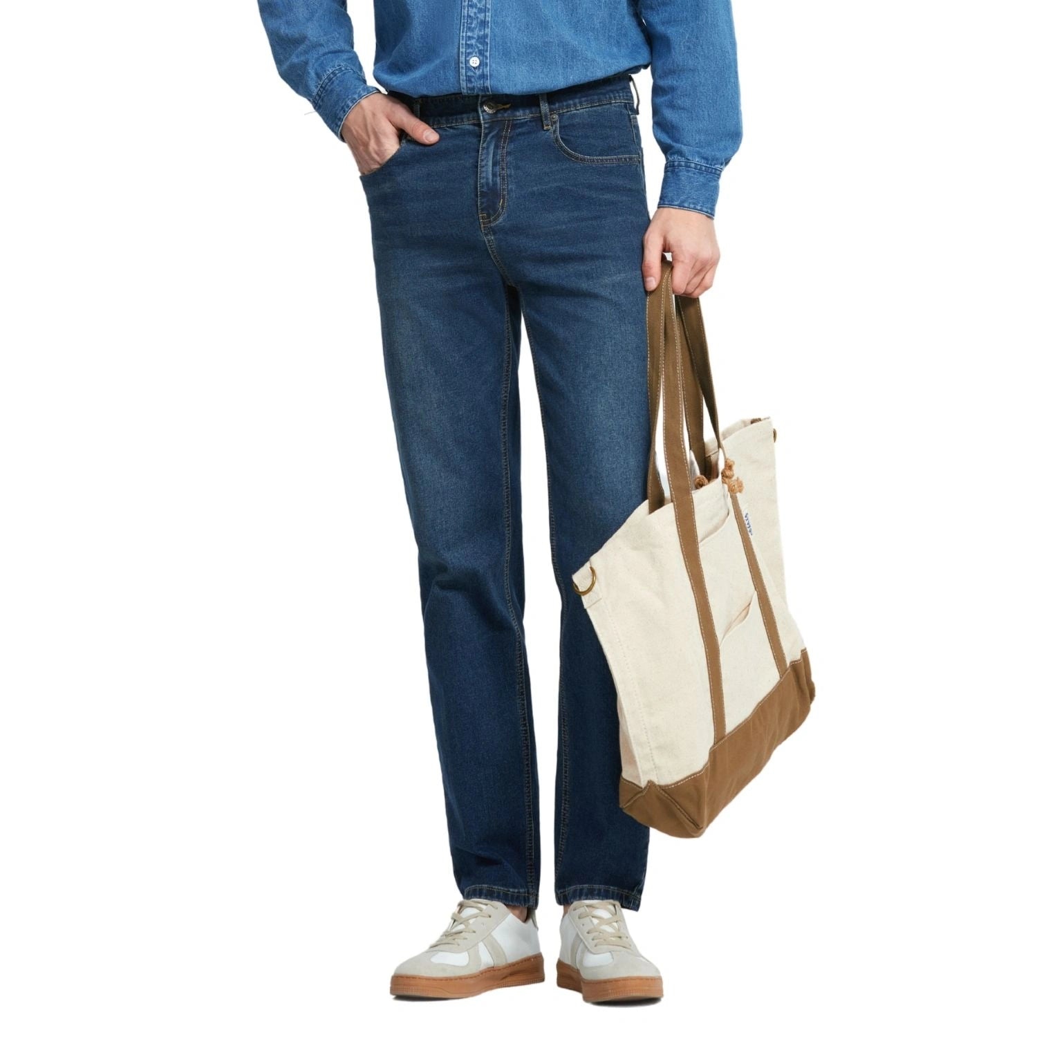 Men's Denim Mid Rise Jeans