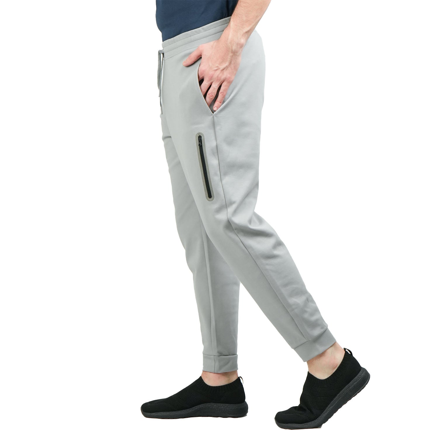 Giordano Men's Slim Tapered Fit Jogger Pants-Grey