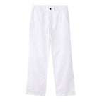 Men's Linen Cotton Slim Tapered Khaki Pants