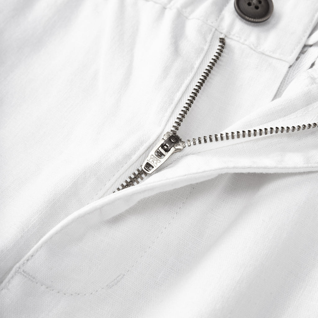 Men's Linen Cotton Slim Tapered Khaki Pants