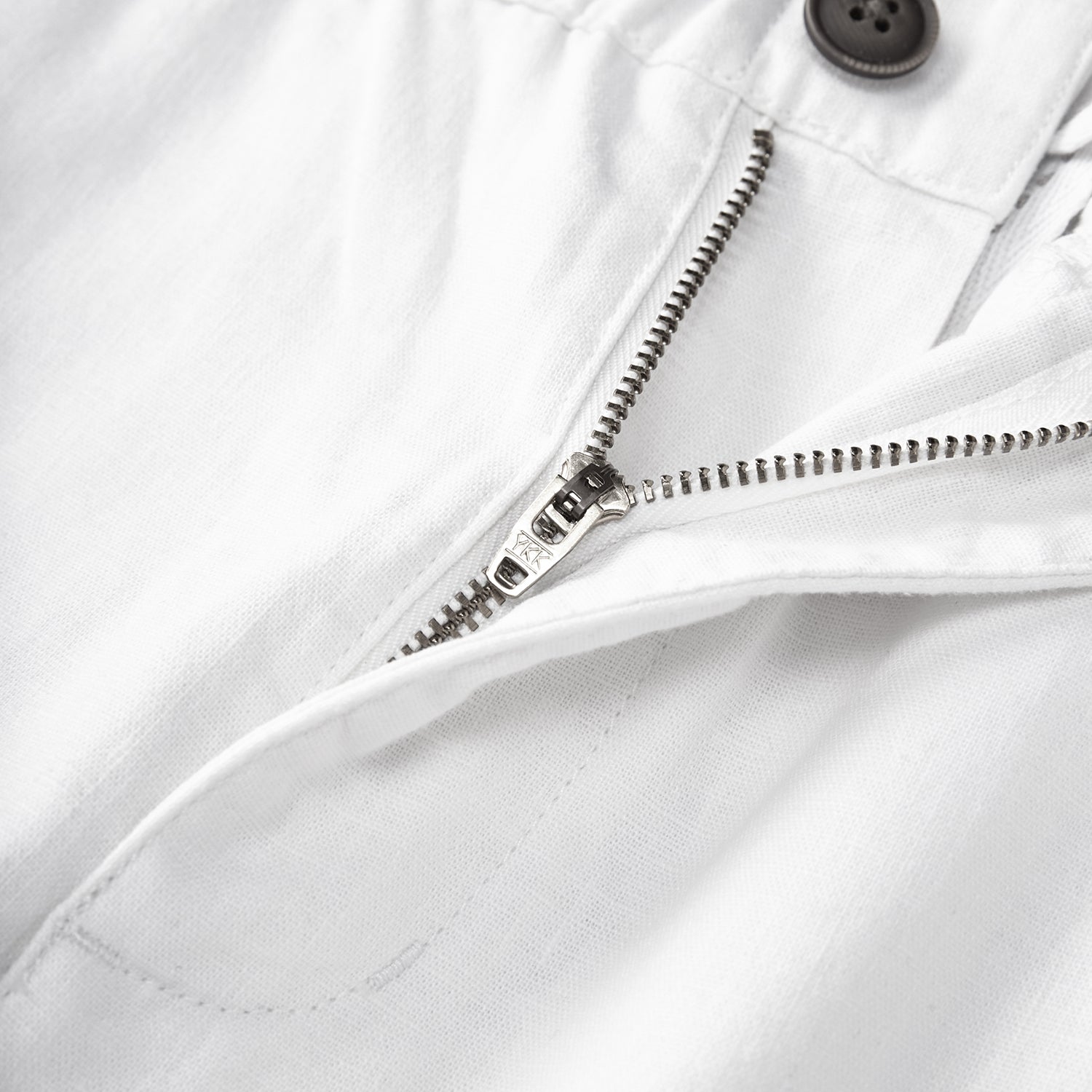 Men's Linen Cotton Slim Tapered Khaki Pants