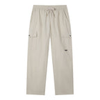 Men Loose Straight Cotton Cargo Khakis