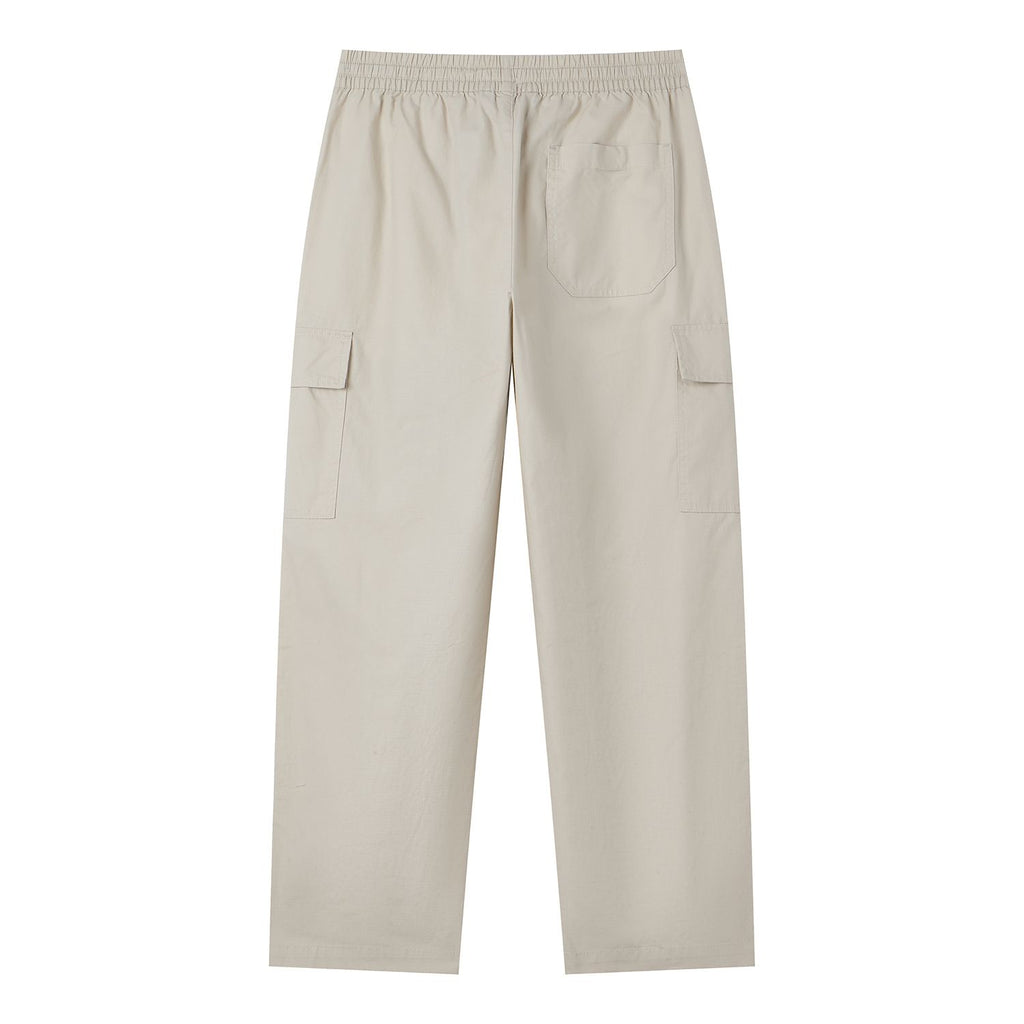 Men Loose Straight Cotton Cargo Khakis