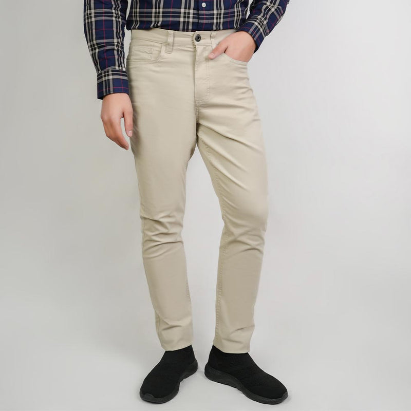 Men’s Cotton Regular Taper Stretch Twill Khakis