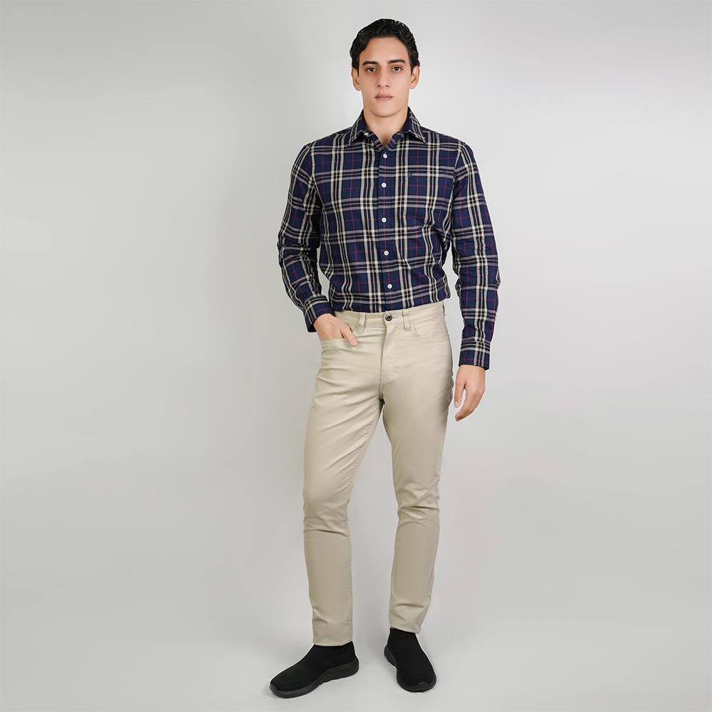Men’s Cotton Regular Taper Stretch Twill Khakis