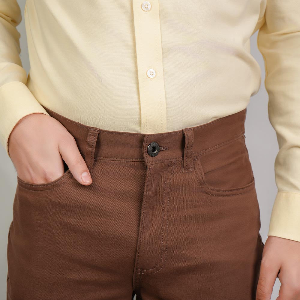 Men’s Cotton Regular Taper Stretch Twill Khakis