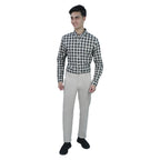 Men’s Slim Tapered Stretch Twill Khakis with Elastic Waist